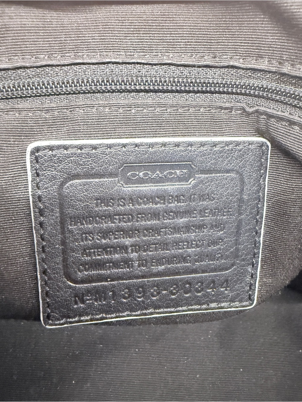 Coach Black Pebbled Leather Dome Satchel with Silver Hardware - Picture 6 of 6